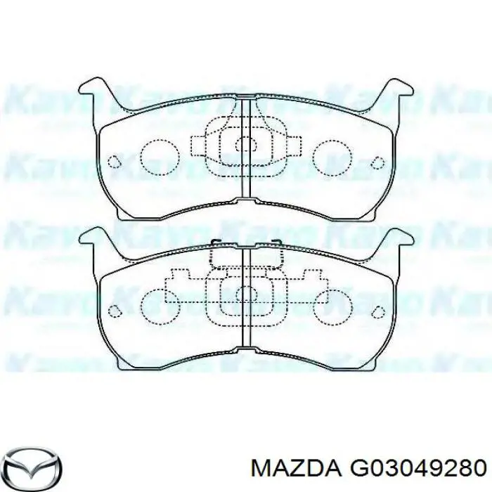 Гальмівні колодки Mazda G03049280 ціна, від 19.00 USD