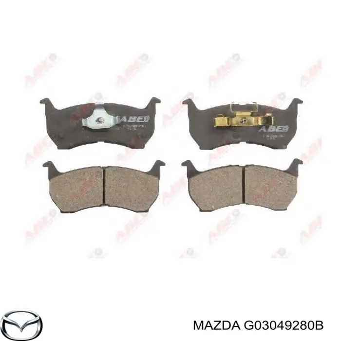 Гальмівні колодки Mazda G03049280B ціна, від 19.84 USD