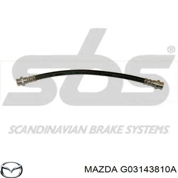 Купити G03143810A Mazda Шланг гальмівний задній