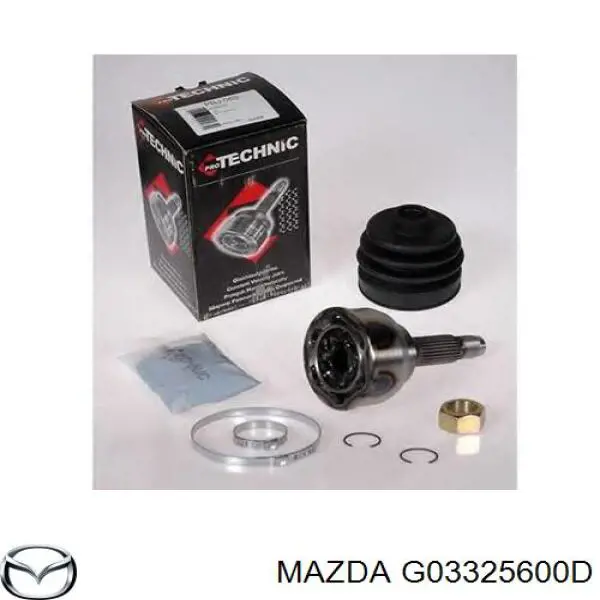 ШРУС зовнішній передній G03325600D Mazda