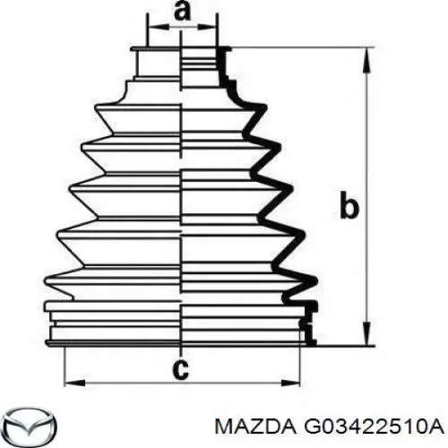 Граната колісна Mazda G03422510A ціна, від 25.37 USD