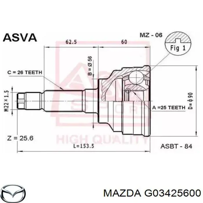  G03425600 Mazda