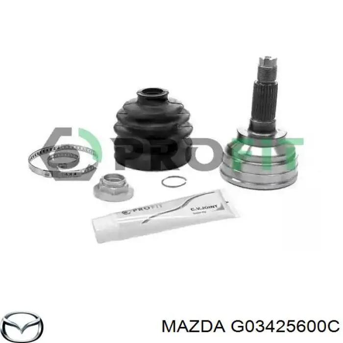 ШРУС зовнішній передній G03425600C Mazda