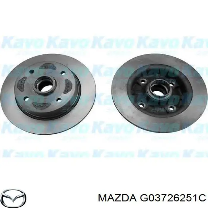 Купити G03726251C Mazda Диск заднього гальма