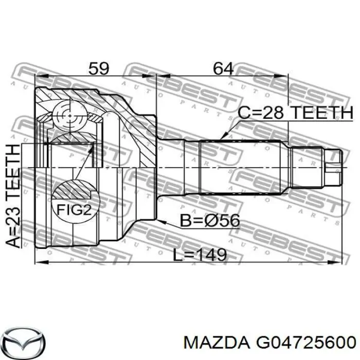  G04725600 Mazda