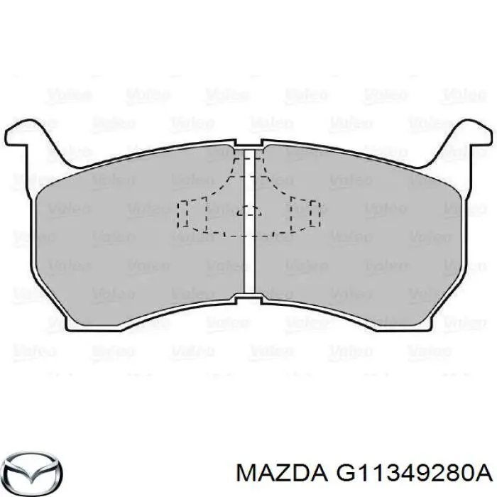 Купити G11349280A Mazda Колодки гальмівні передні, дискові