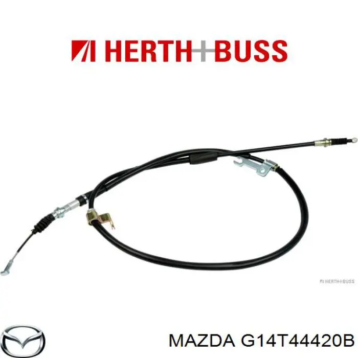 Трос стоянкового гальма задній лівий Mazda G14T44420B ціна, від 22.55 USD