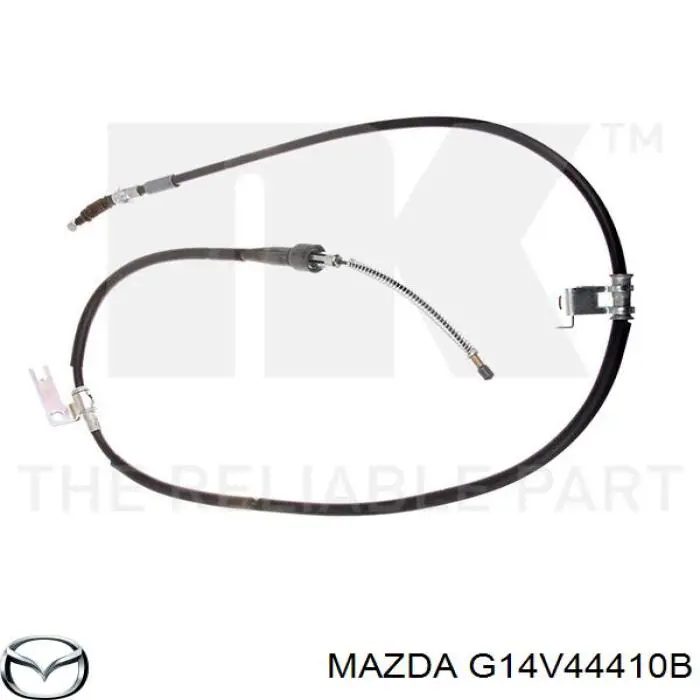 Купити G14V44410B Mazda Трос ручного гальма задній, правий
