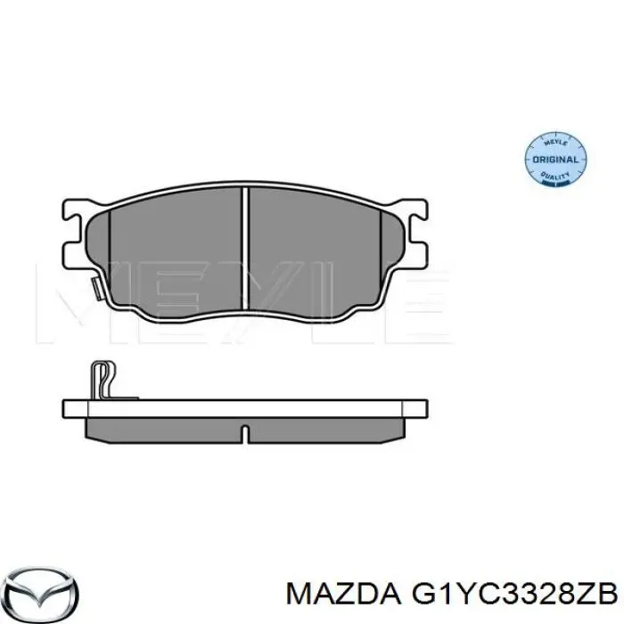 G1YC3328ZB Mazda колодки гальмівні передні, дискові