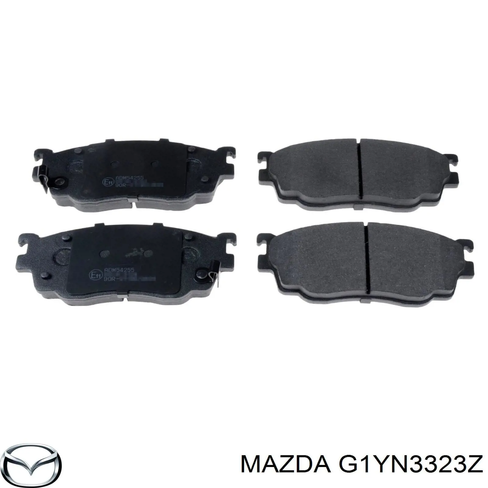 Колодки гальмівні передні, дискові G1YN3323Z Mazda