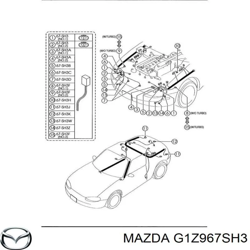  Mazda G1Z967SH3 ціна, від 14.12 USD