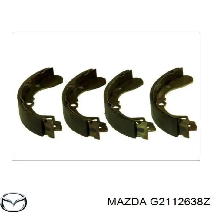 G2112638Z Mazda колодки гальмові задні, барабанні