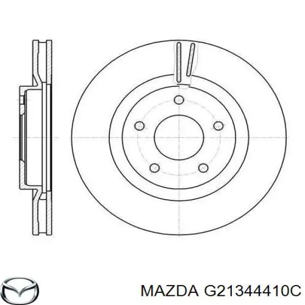 Трос стоянкового гальма задній правий Mazda G21344410C ціна, від 12.94 USD