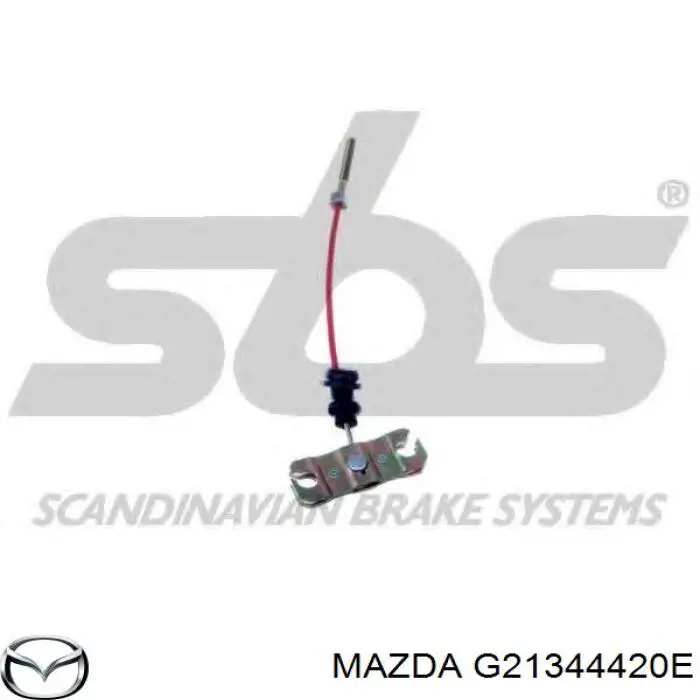 Трос стоянкового гальма задній лівий Mazda G21344420E ціна, від 16.57 USD