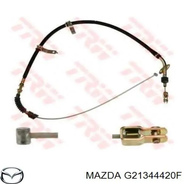 G21344420F Mazda Трос ручника задній лівий