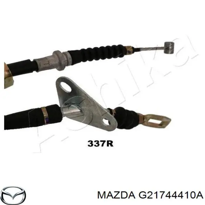 Трос ручного гальма задній, правий G21744410G Mazda