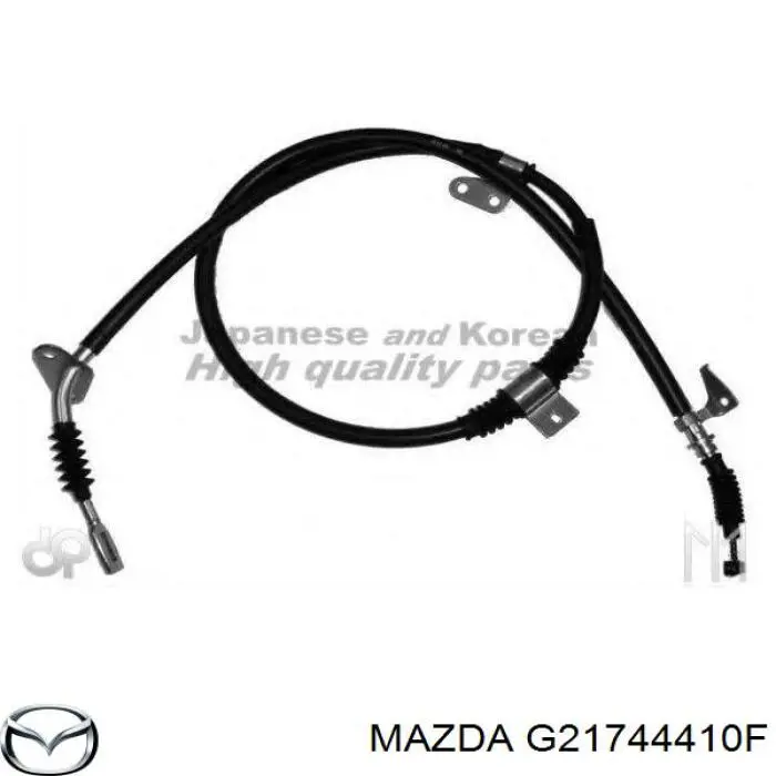 Трос ручника задній правий Mazda G21744410F ціна, від 25.85 USD