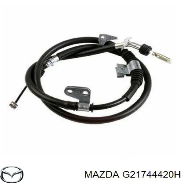 G21744420H Mazda Трос ручного гальма задній, лівий