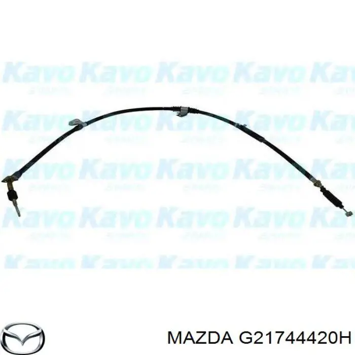 Трос стоянкового гальма задній лівий Mazda G21744420H ціна, від 22.84 USD