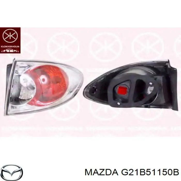 Задні ліхтарі Mazda G21B51150B ціна, від 21.54 USD