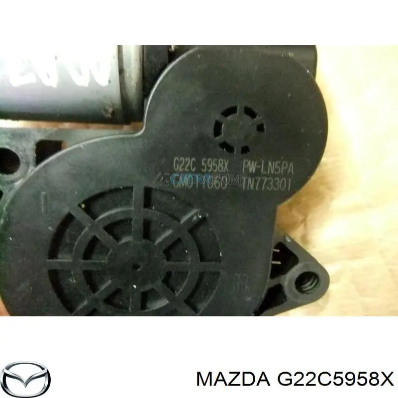 G22C5958X Mazda двигун стеклопод'емника двері задньої