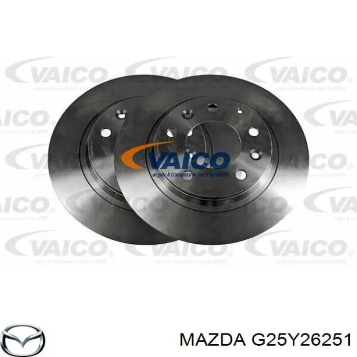 Купити G25Y26251 Mazda Диск заднього гальма