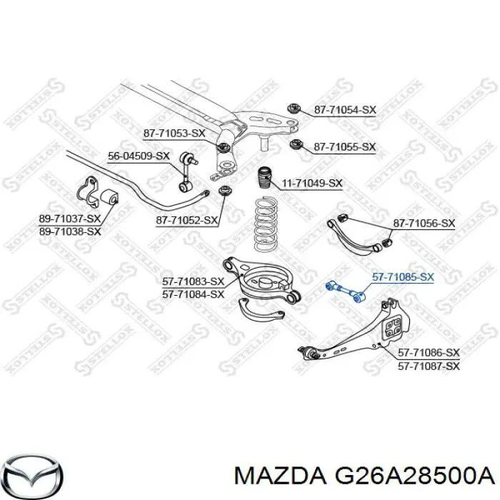 Купити G26A28500A Mazda Тяга поперечна задньої підвіски