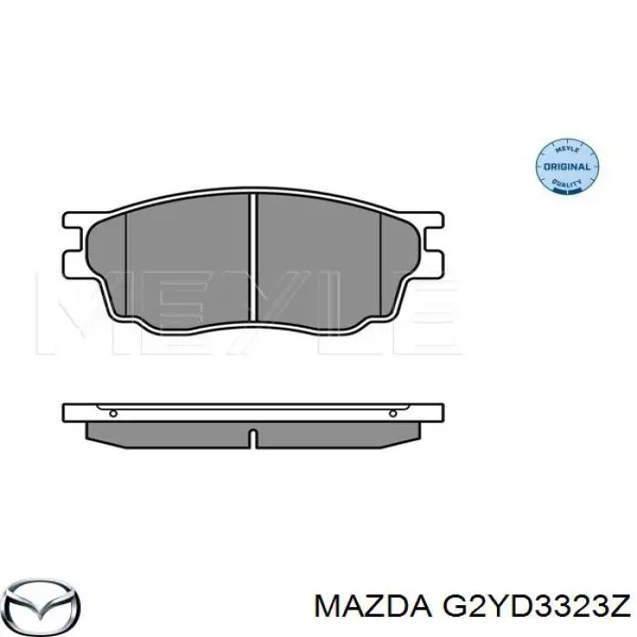Купити G2YD3323Z Mazda Колодки гальмівні передні, дискові