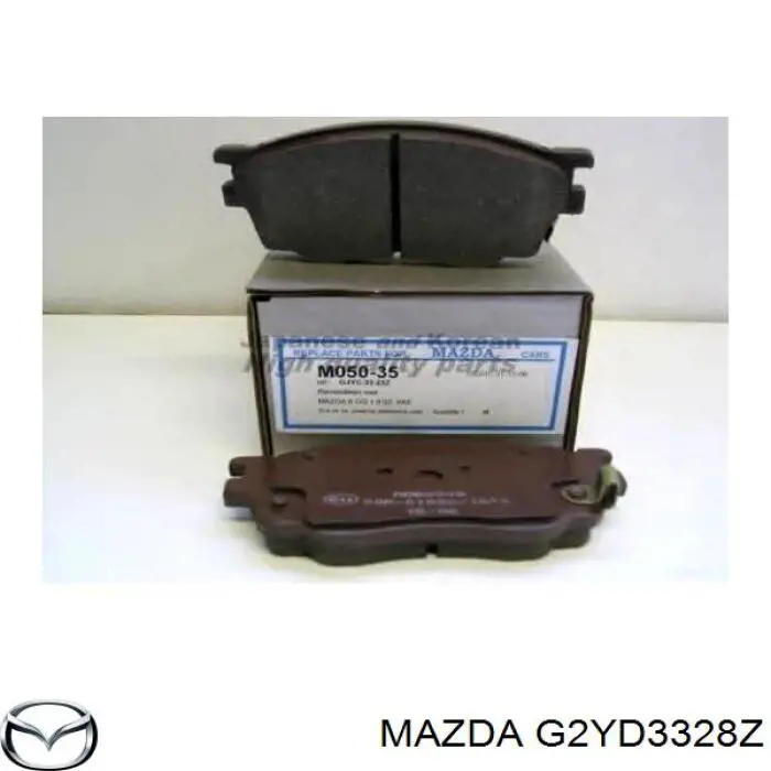G2YD3328Z Mazda колодки гальмівні передні, дискові