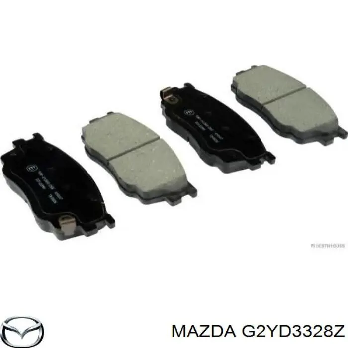 Гальмівні колодки Mazda G2YD3328Z ціна, від 20.13 USD