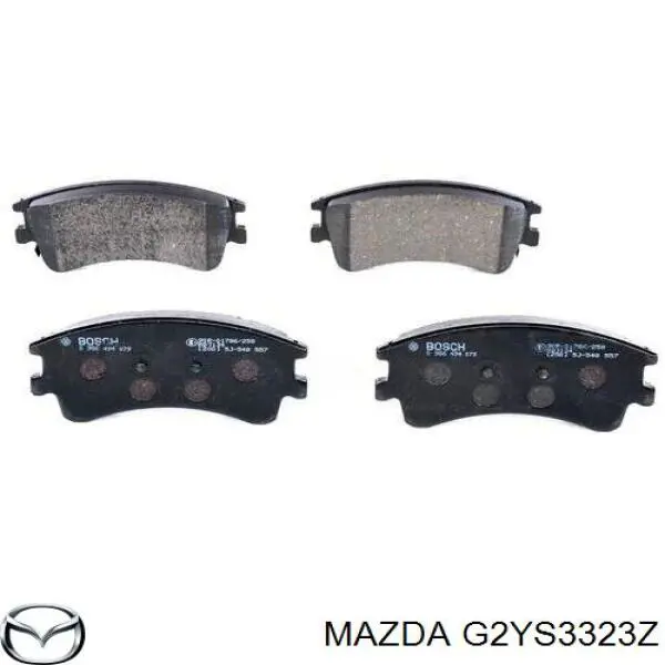 Гальмівні колодки Mazda G2YS3323Z ціна, від 24.84 USD