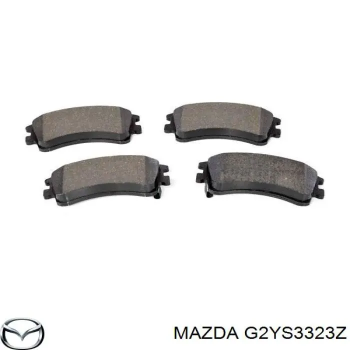G2YS3323Z Mazda колодки гальмівні передні, дискові