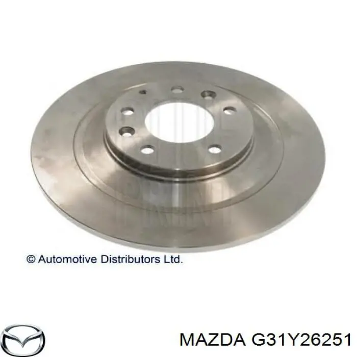 Купити G31Y26251 Mazda Диск заднього гальма