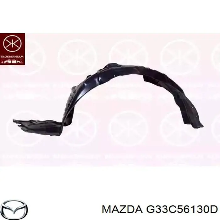 Підкрилок переднього крила, лівий Mazda G33C56130D ціна, від 26.45 USD