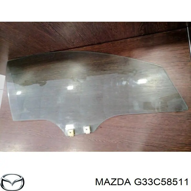 Скло передніх дверей, правою на Mazda 6 (GH)