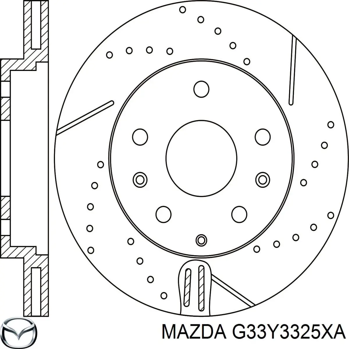 Купити G33Y3325XA Mazda Ротор гальмівний