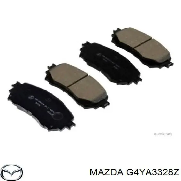 Гальмівні колодки Mazda G4YA3328Z ціна, від 35.36 USD