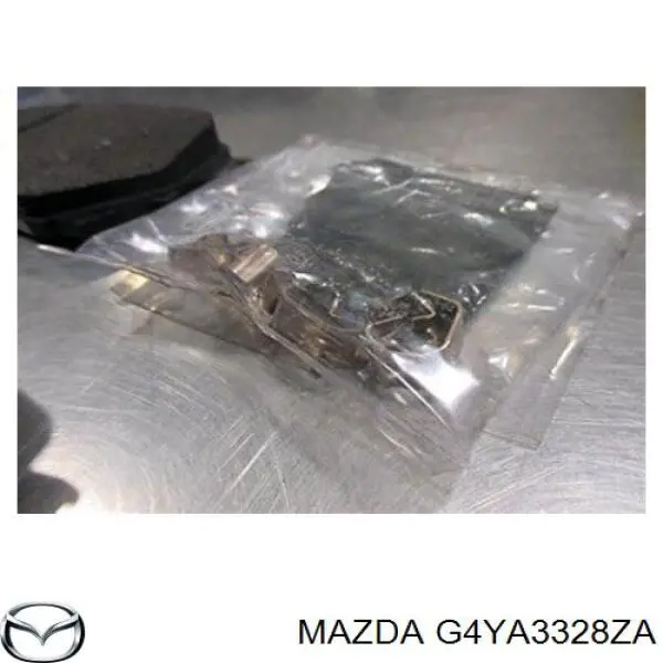 G4YA3328ZA Mazda колодки гальмівні передні, дискові