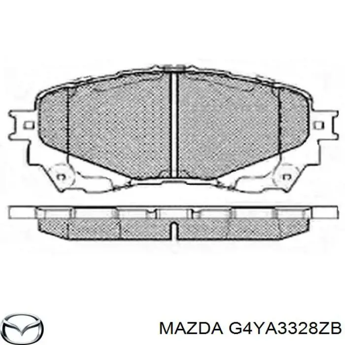 G4YA3328ZB Mazda Передні гальмівні колодки