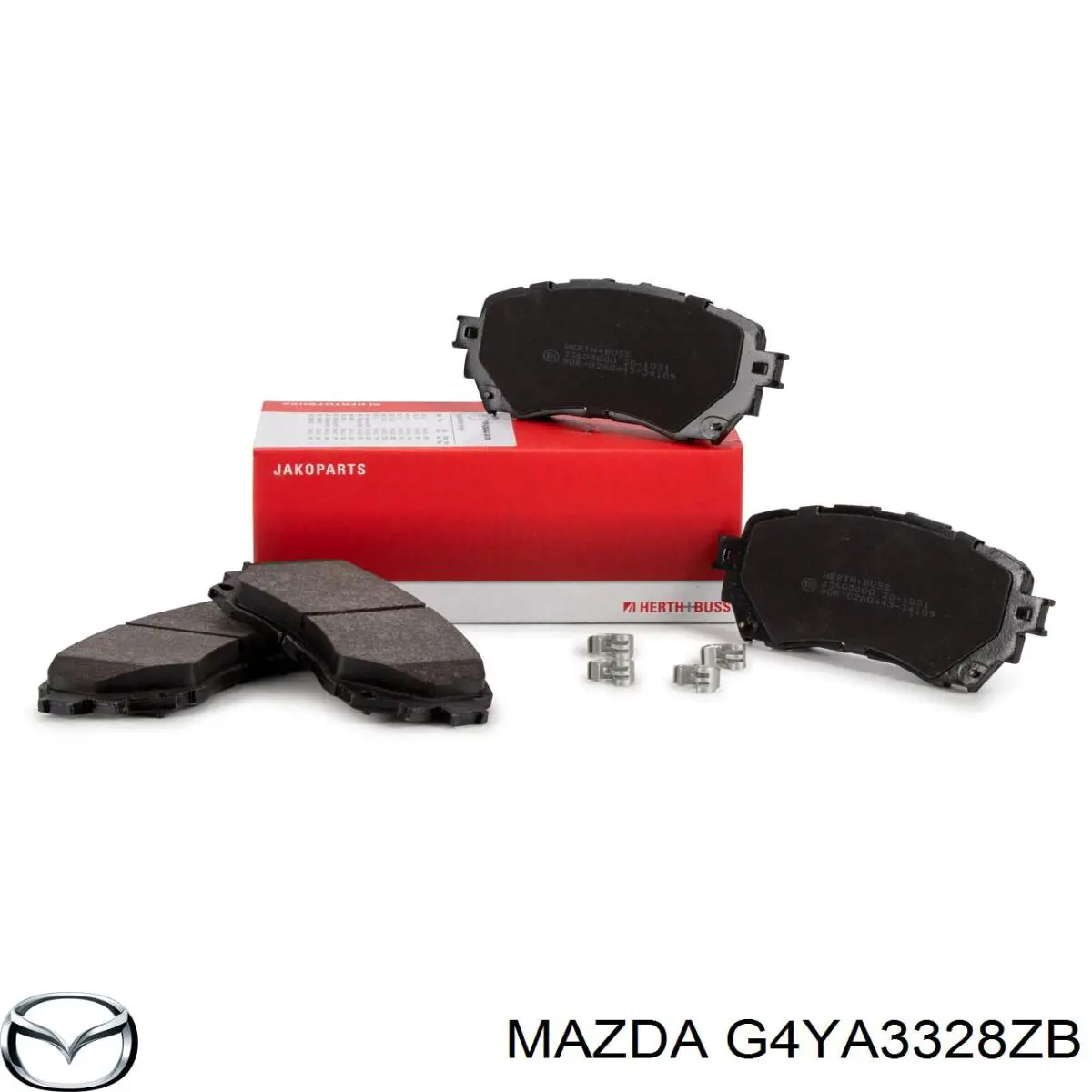 Купити G4YA3328ZB Mazda Колодки гальмівні передні, дискові