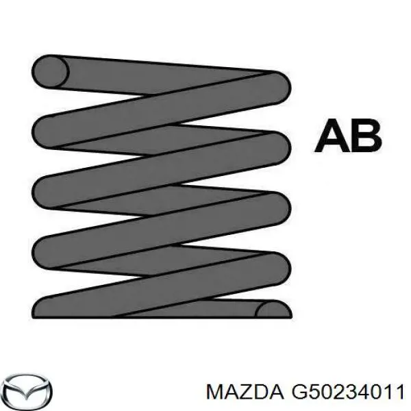 Купити G50234011 Mazda Гвинтова пружина підвіска