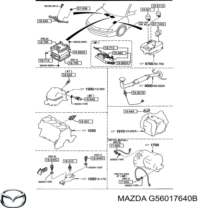  Mazda G56017640B ціна, від 35.51 USD