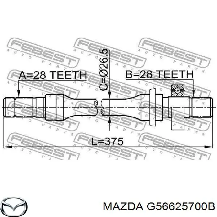 G56625700B Mazda 