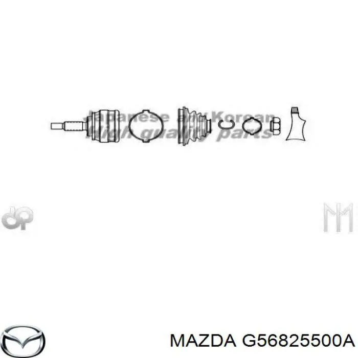 G56825500A Mazda Граната зовнішня