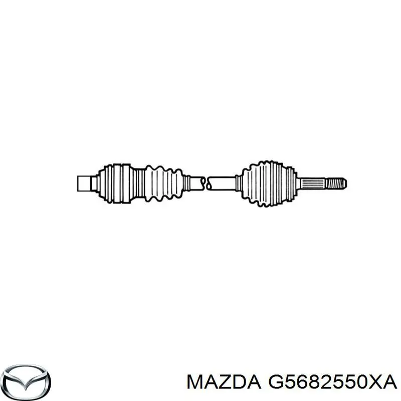 G5682550XA Mazda Привід передній правий