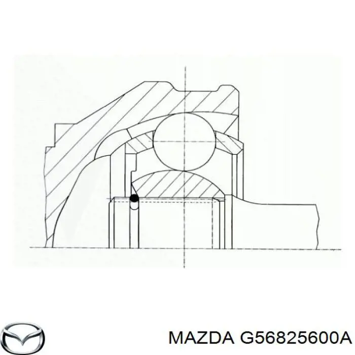 ШРУС зовнішній передній G56825600A Mazda