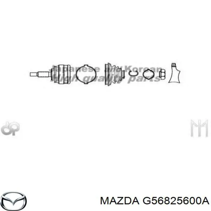 ШРУС зовнішній Mazda G56825600A