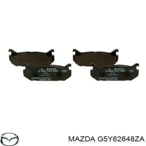 Задні гальмівні колодки Mazda G5Y62648ZA ціна, від 12.67 USD