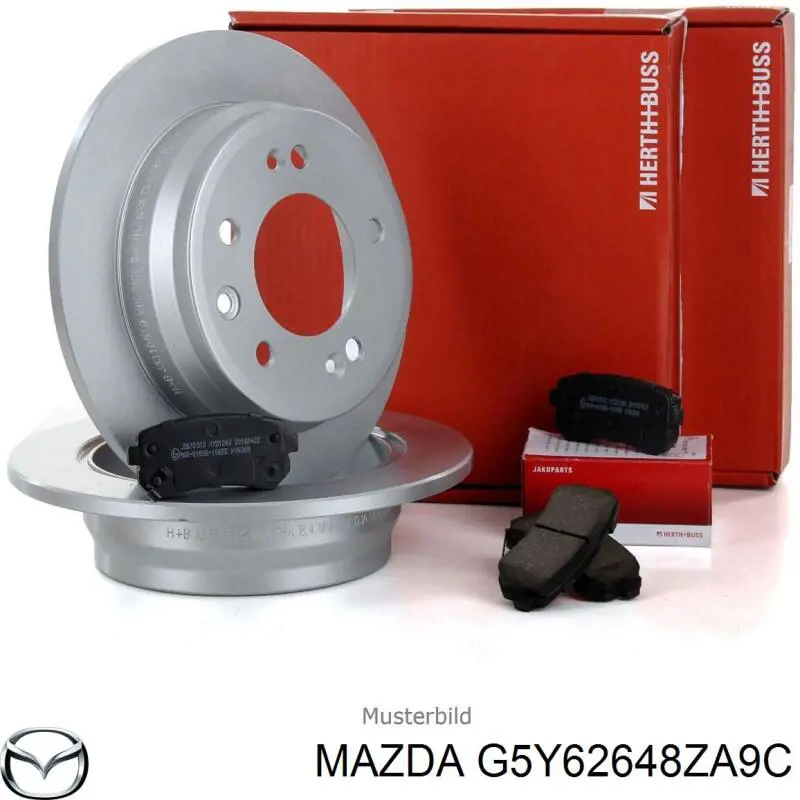 Колодки гальмові задні, дискові G5Y62648ZA9C Mazda