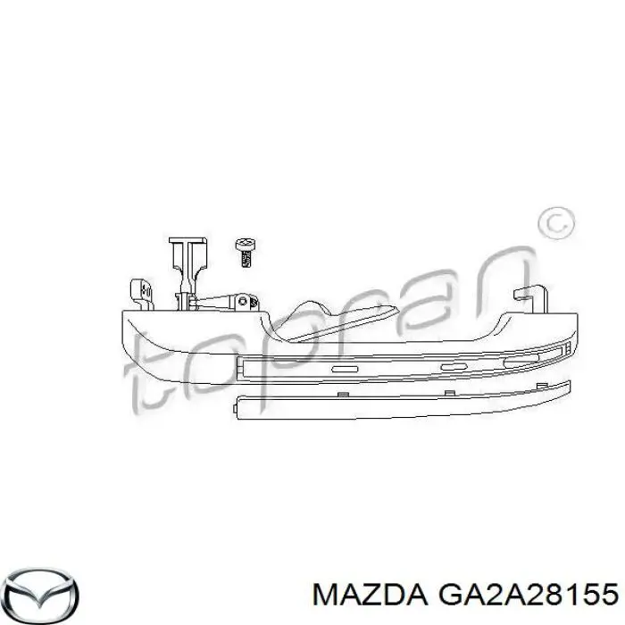  Хомут кріплення втулки стабілізатора, заднього Mazda 323 